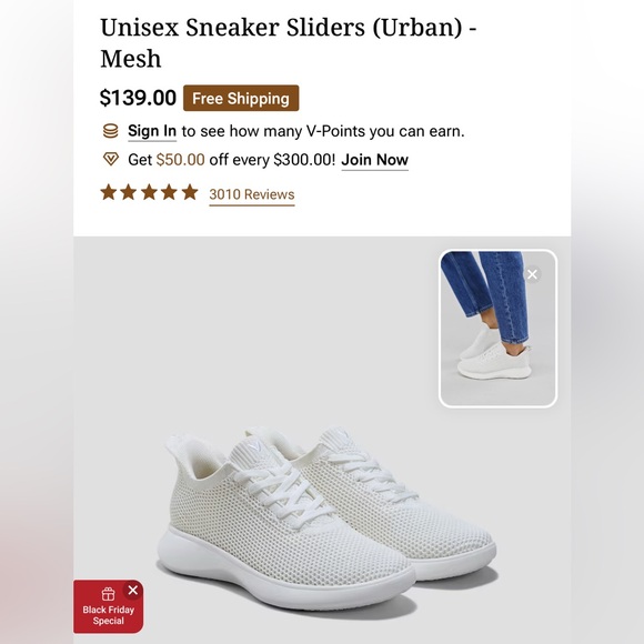 Vivaia Urban mesh sneakers off white beige slip on size 40 US women 9, men 7.5 - Picture 1 of 12